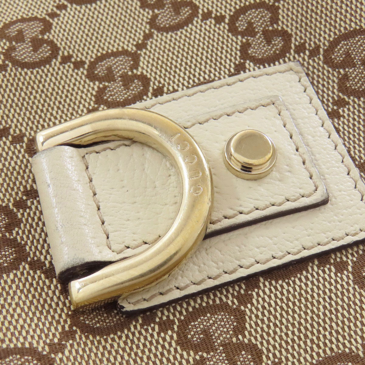 GUCCI 130989 Semi-Shoulder Bag one belt Shoulder Bag Canvas LeatherLadies [Used]