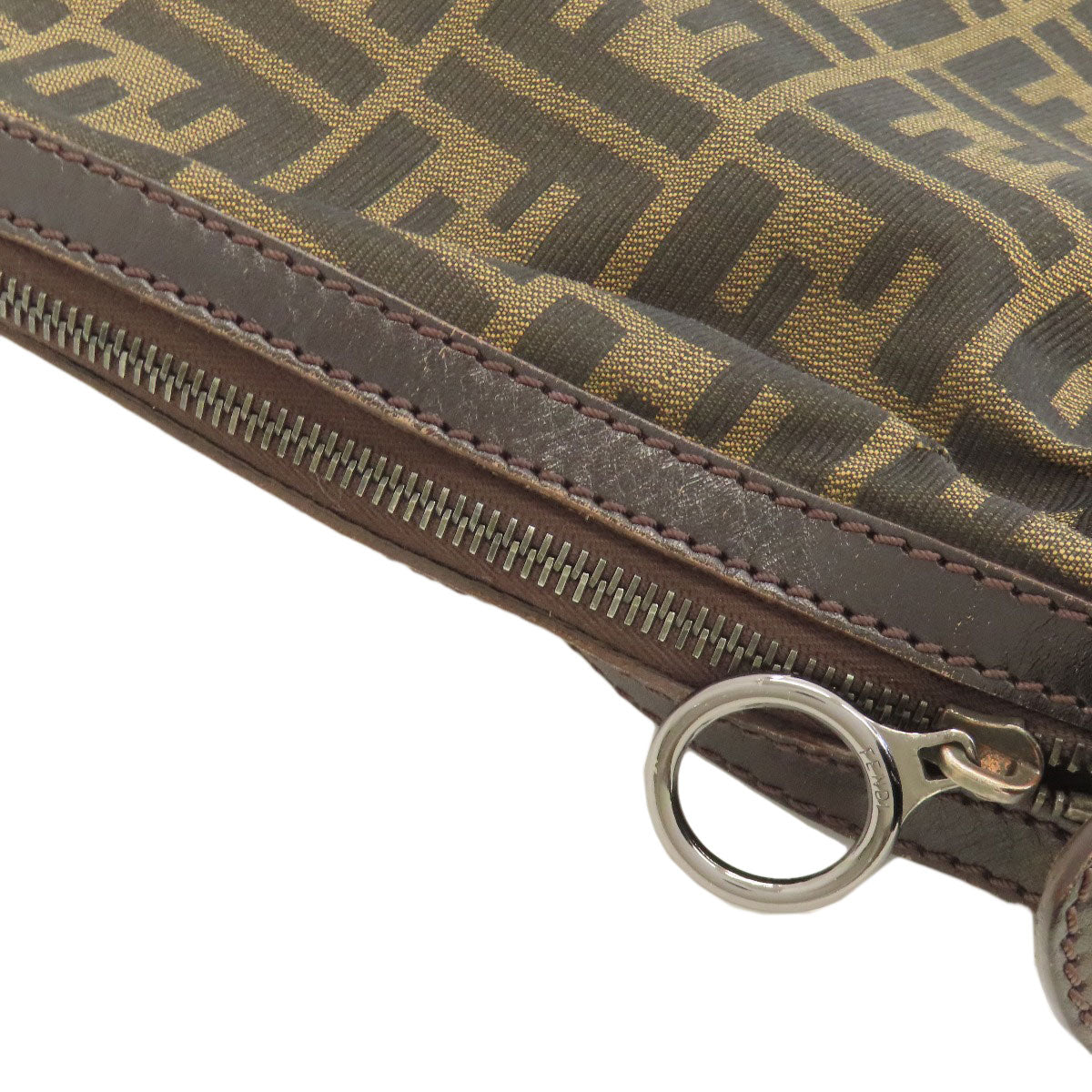 FENDI one belt zucca pattern Shoulder Bag Canvas Ladies [Used]