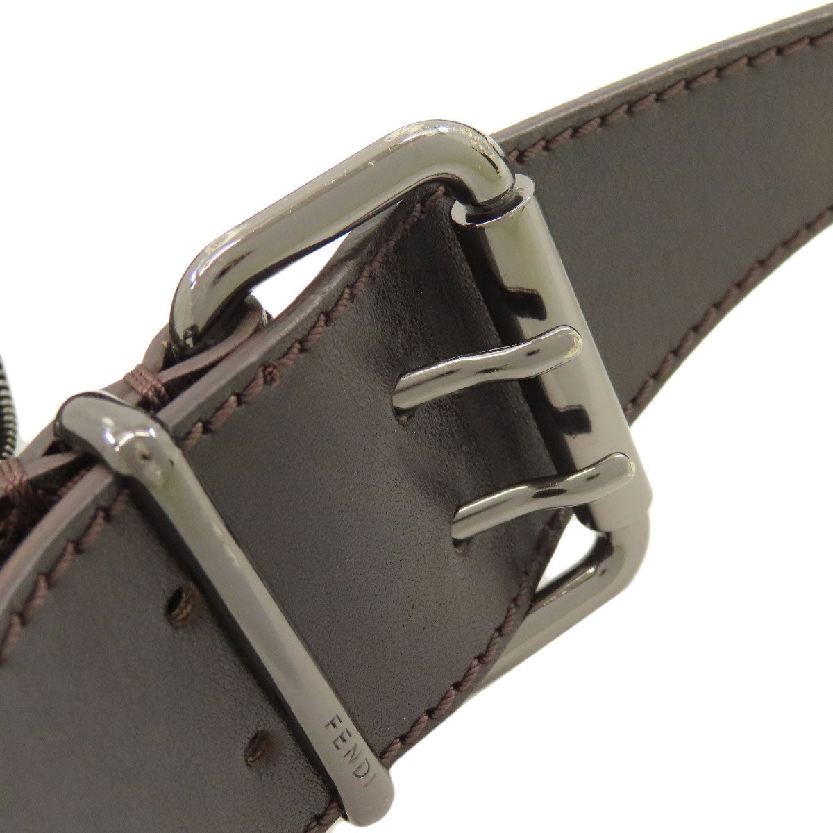 FENDI one belt zucca pattern Shoulder Bag Canvas Ladies [Used]