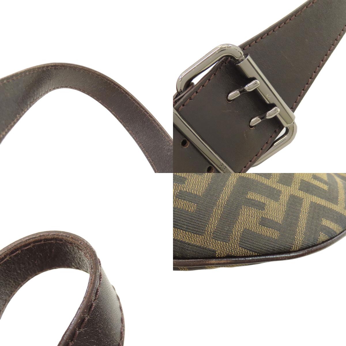 FENDI one belt zucca pattern Shoulder Bag Canvas Ladies [Used]