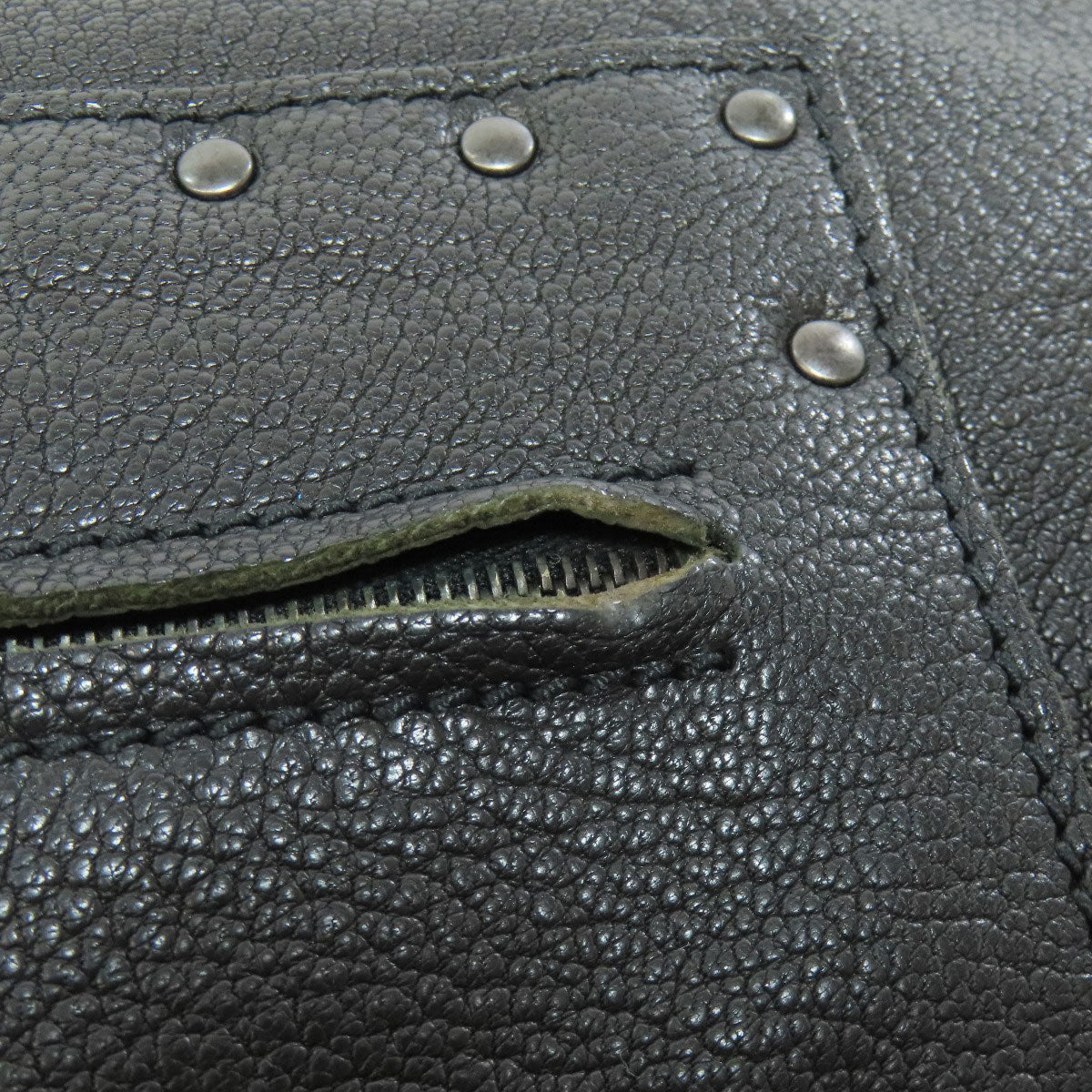 BOTTEGA VENETA Studs Shoulder Bag Leather Ladies [Used]
