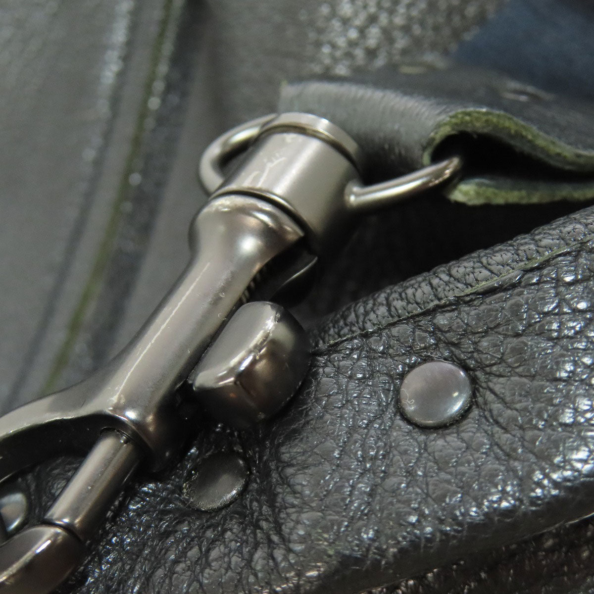 BOTTEGA VENETA Studs Shoulder Bag Leather Ladies [Used]