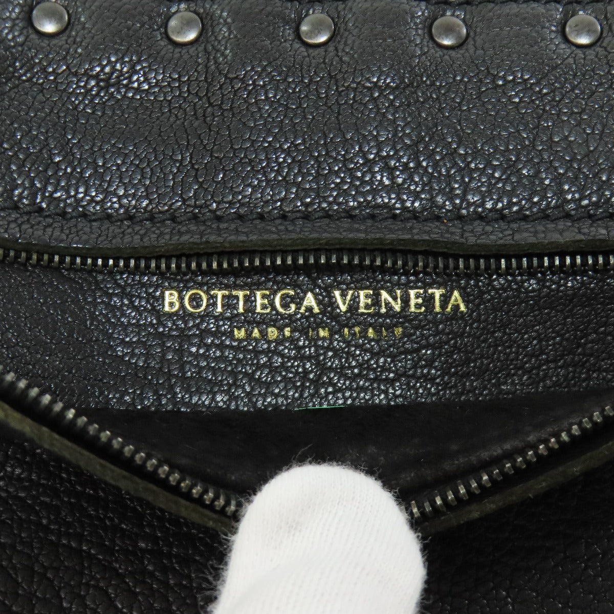 BOTTEGA VENETA Studs Shoulder Bag Leather Ladies [Used]