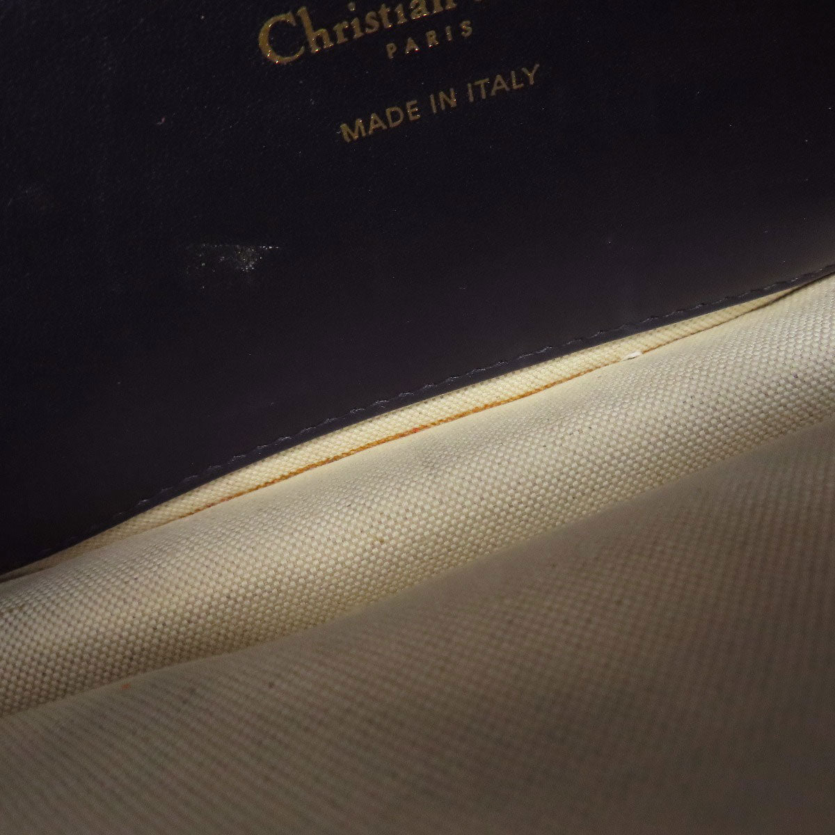 CHRISTIAN DIOR Chain wallet Trotter pattern Long wallet (with coin pocket) Canvas Ladies [Used]