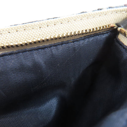 CHRISTIAN DIOR Chain wallet Trotter pattern Long wallet (with coin pocket) Canvas Ladies [Used]