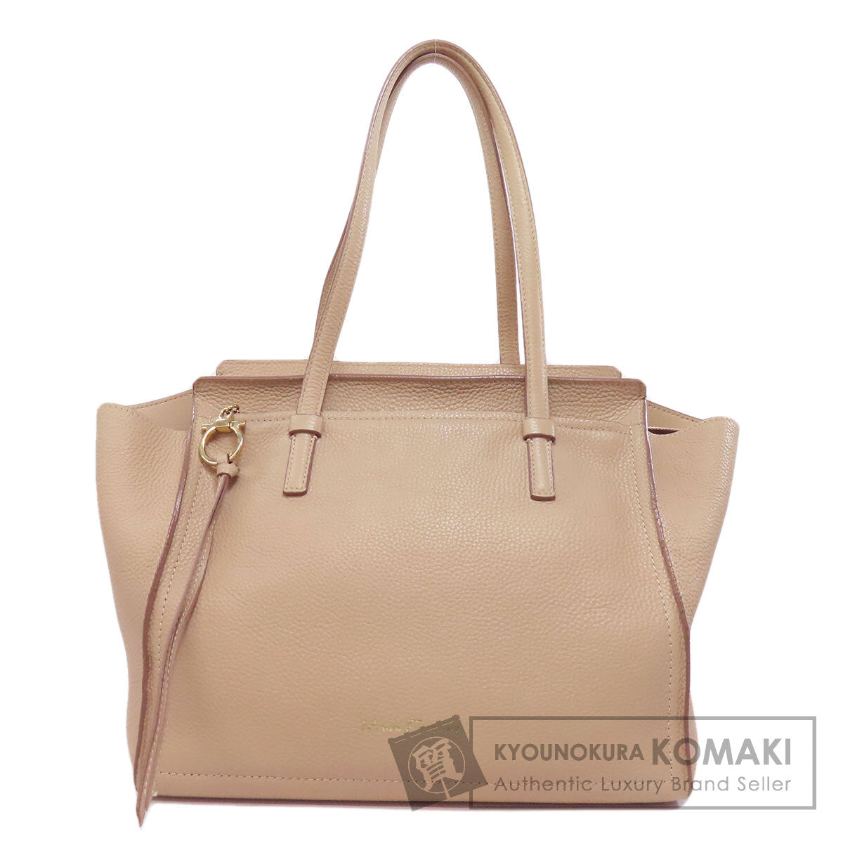 Salvatore Ferragamo Amy GanciniHardware Tote Bag Leather Ladies [Used]