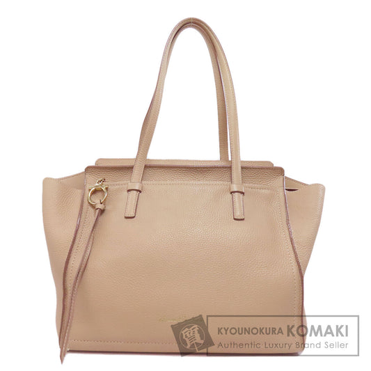 Salvatore Ferragamo Amy GanciniHardware Tote Bag Leather Ladies [Used]