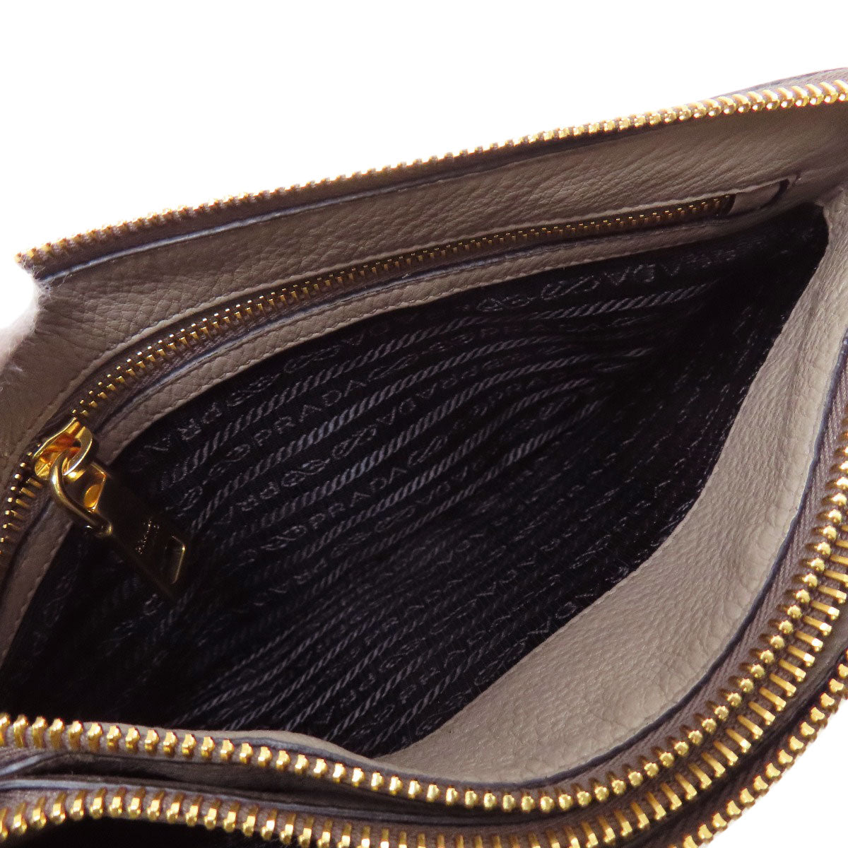 PRADA logo Shoulder Bag Calf Ladies [Used]