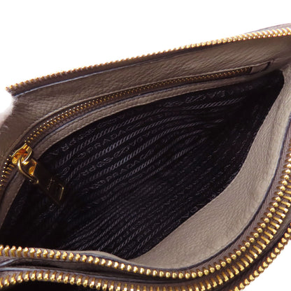PRADA logo Shoulder Bag Calf Ladies [Used]