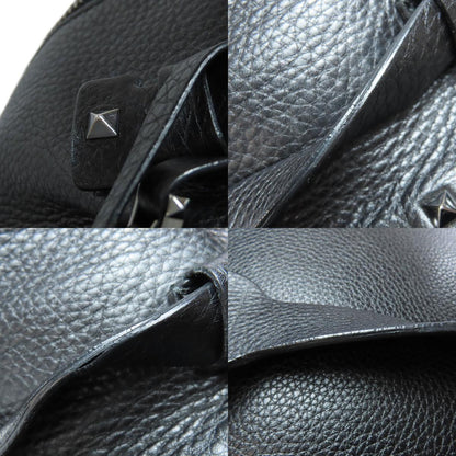 VALENTINO Noir Studs Backpack Â· Daypack Leather Ladies [Used]
