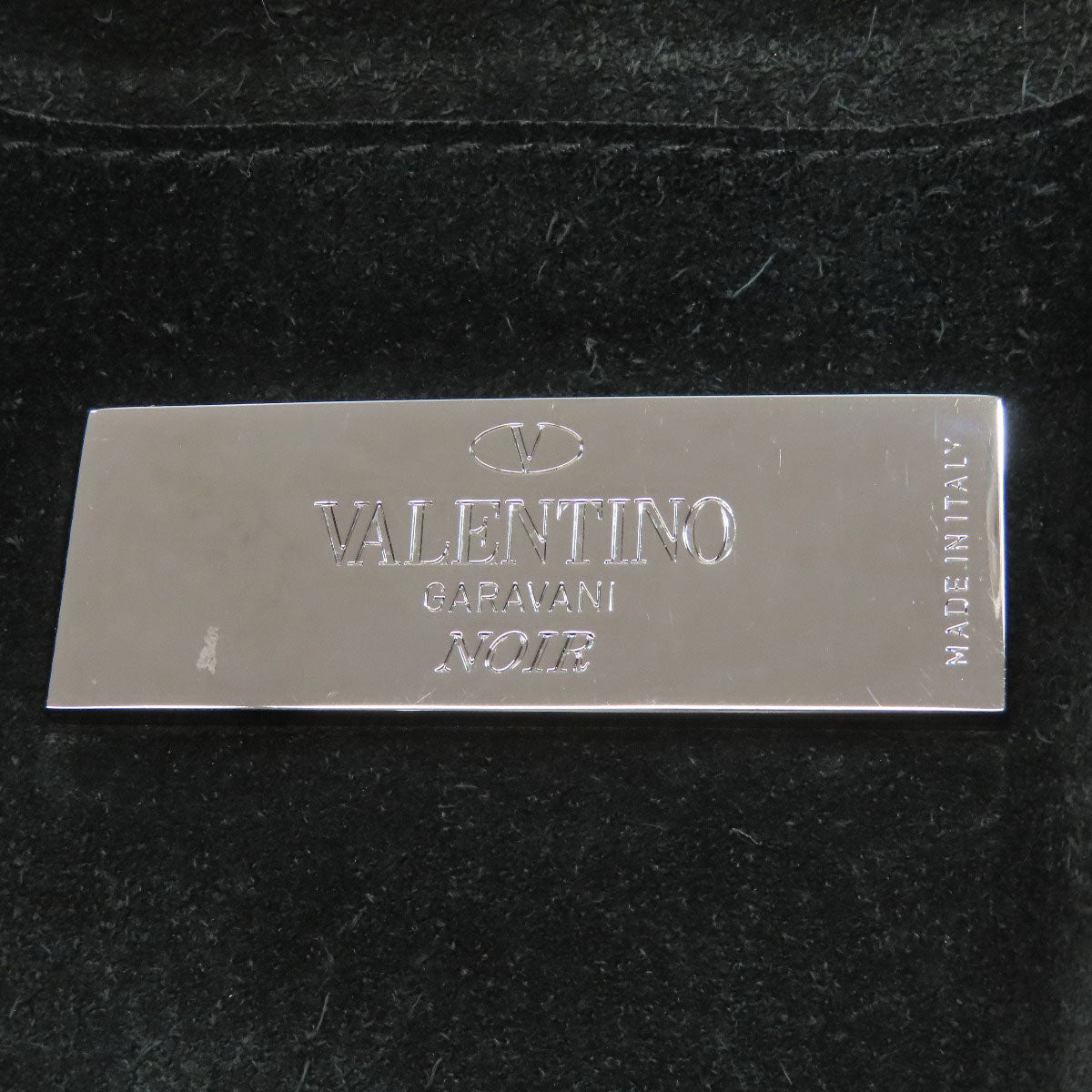 VALENTINO Noir Studs Backpack Â· Daypack Leather Ladies [Used]