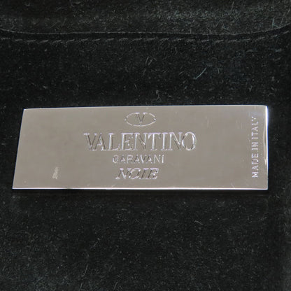 VALENTINO Noir Studs Backpack Â· Daypack Leather Ladies [Used]