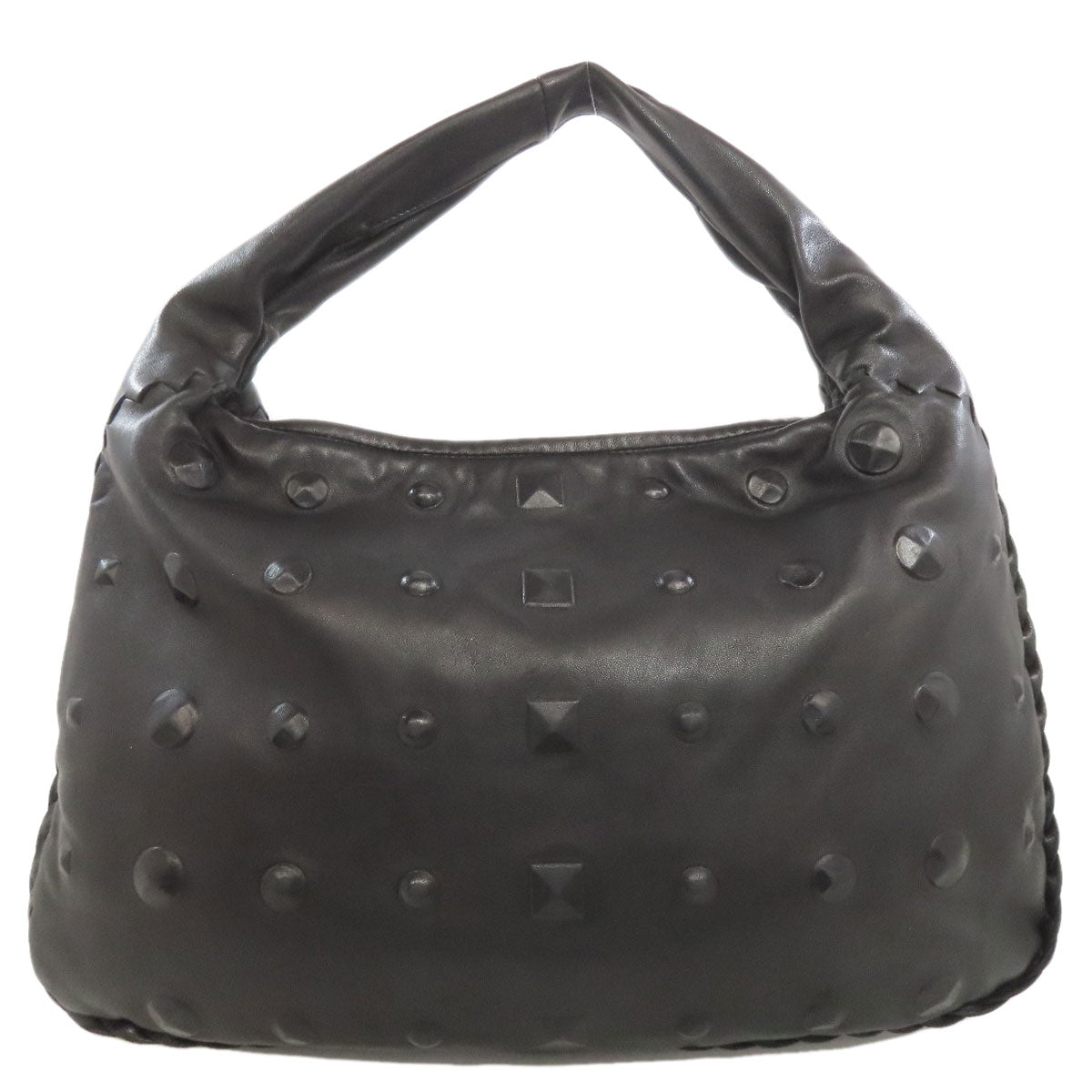 BOTTEGA VENETA one belt embossed Shoulder Bag Calf Ladies [Used]