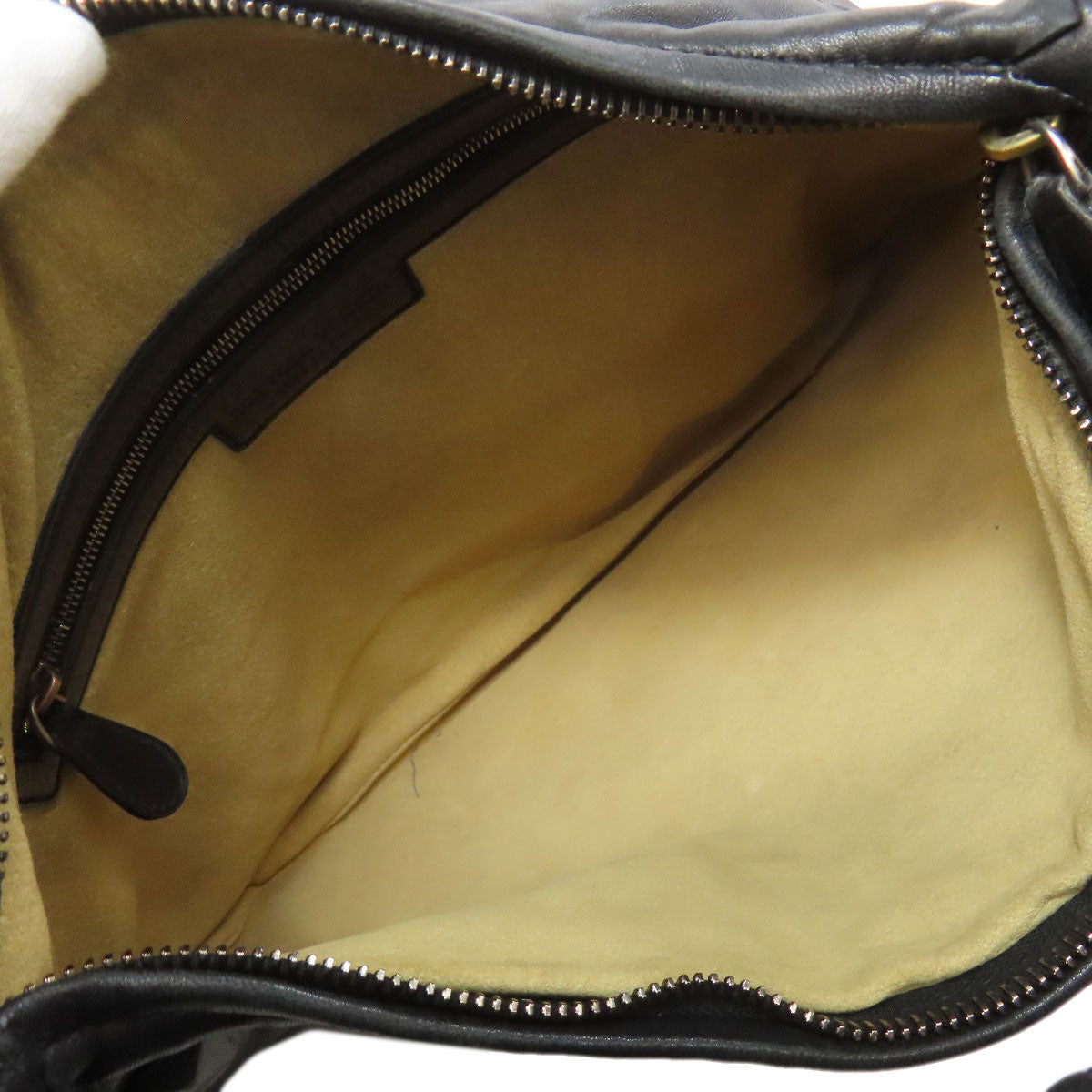 BOTTEGA VENETA one belt embossed Shoulder Bag Calf Ladies [Used]