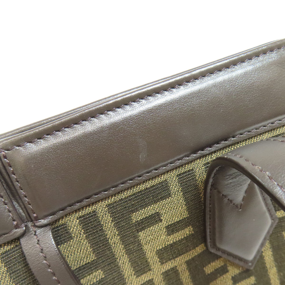 FENDI Origami Medium Zucca Pattern Tote Bag Canvas Ladies [Used]