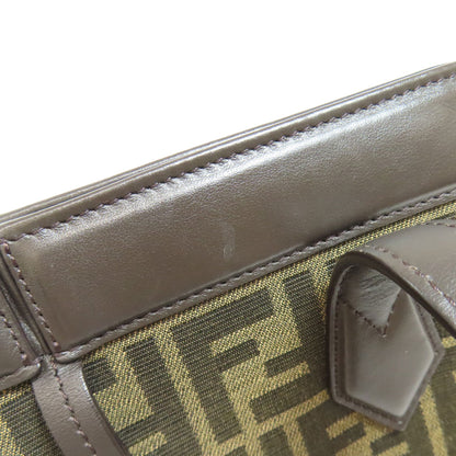 FENDI Origami Medium Zucca Pattern Tote Bag Canvas Ladies [Used]