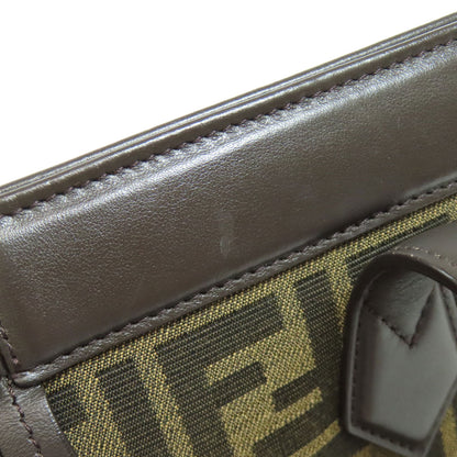 FENDI Origami Medium Zucca Pattern Tote Bag Canvas Ladies [Used]