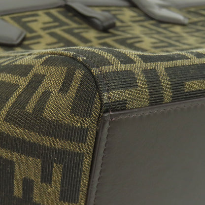 FENDI Origami Medium Zucca Pattern Tote Bag Canvas Ladies [Used]