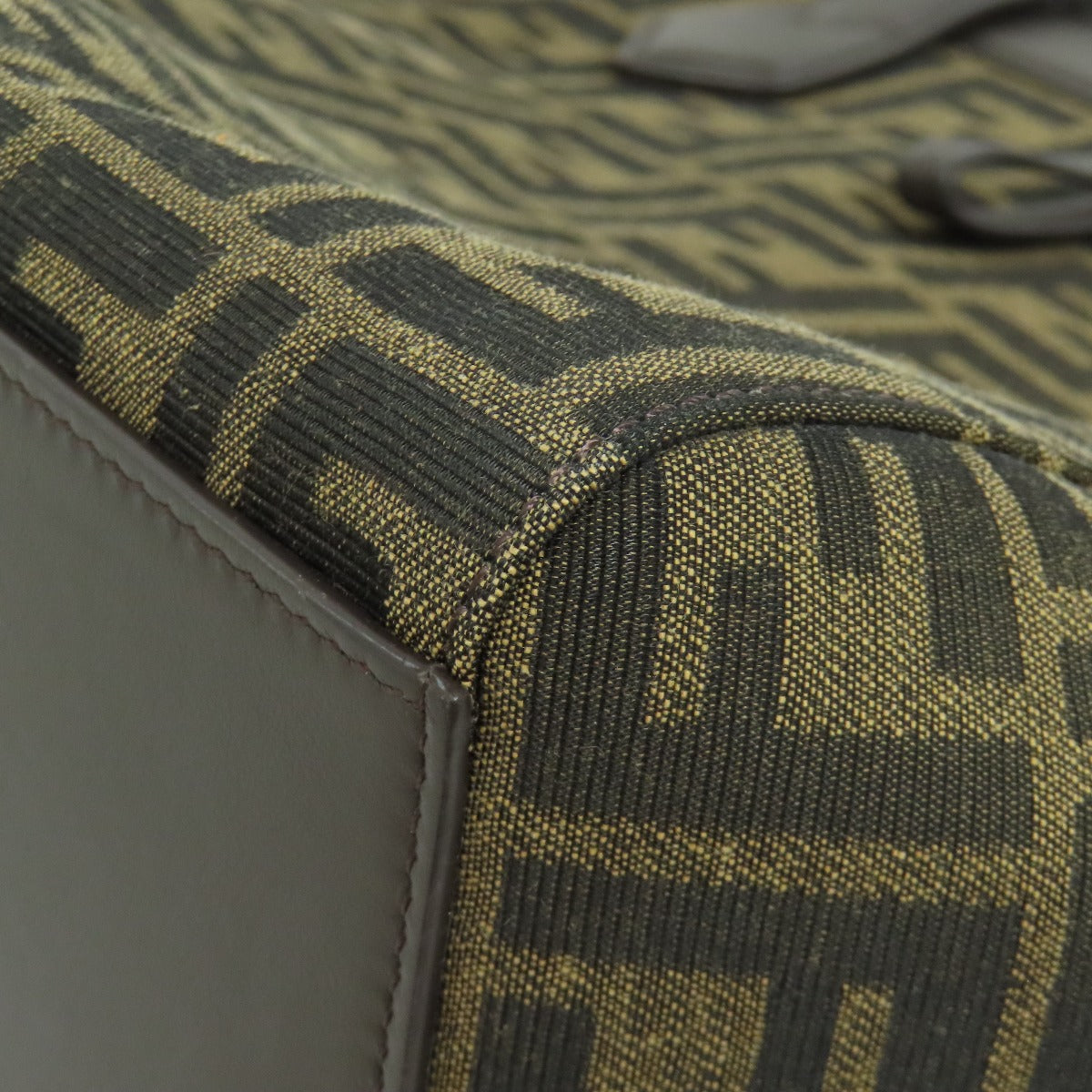 FENDI Origami Medium Zucca Pattern Tote Bag Canvas Ladies [Used]