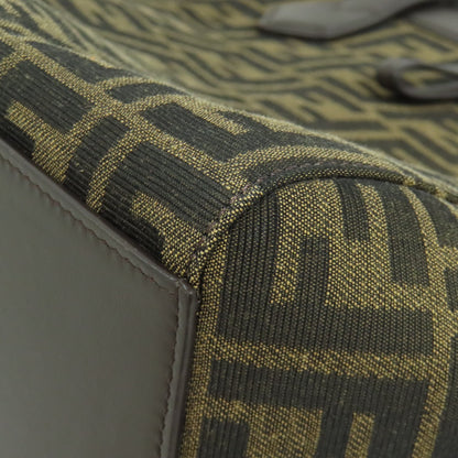 FENDI Origami Medium Zucca Pattern Tote Bag Canvas Ladies [Used]