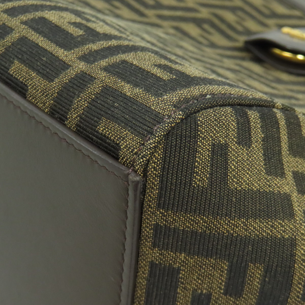 FENDI Origami Medium Zucca Pattern Tote Bag Canvas Ladies [Used]