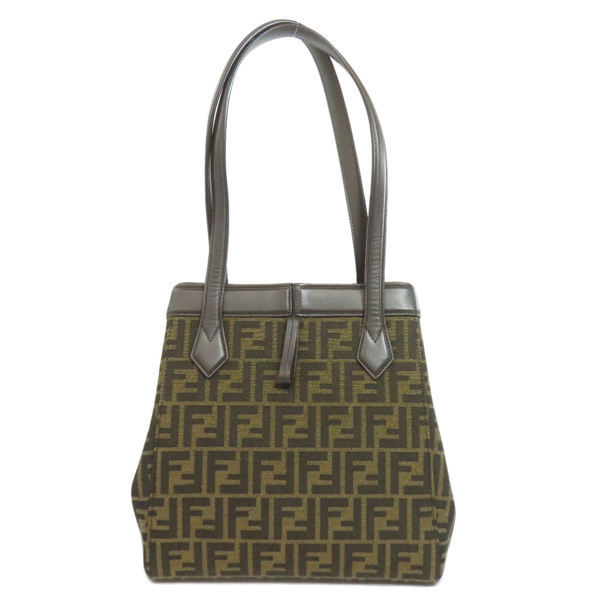 FENDI Origami Medium Zucca Pattern Tote Bag Canvas Ladies [Used]