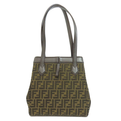 FENDI Origami Medium Zucca Pattern Tote Bag Canvas Ladies [Used]