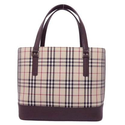 BURBERRY Nova Check Handbag Canvas Ladies [Used]