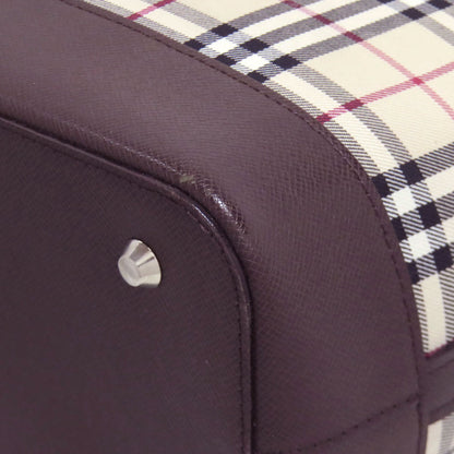 BURBERRY Nova Check Handbag Canvas Ladies [Used]