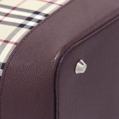 BURBERRY Nova Check Handbag Canvas Ladies [Used]