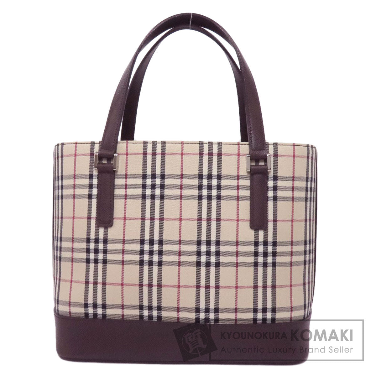 BURBERRY Nova Check Handbag Canvas Ladies [Used]