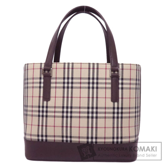 BURBERRY Nova Check Handbag Canvas Ladies [Used]