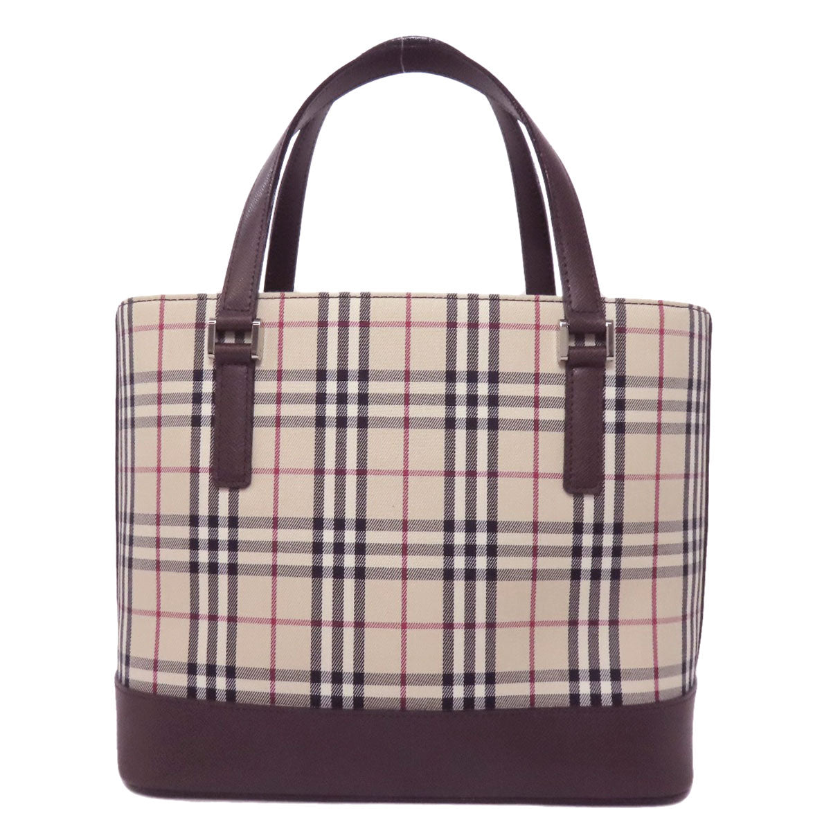 BURBERRY Nova Check Handbag Canvas Ladies [Used]