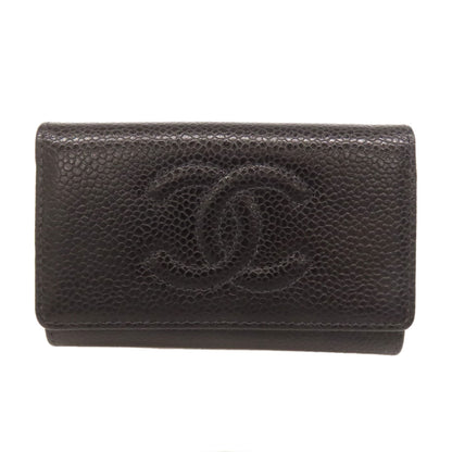 CHANEL COCO Mark GoldHardware key holder Grained Calfskin Skin Ladies [Used]