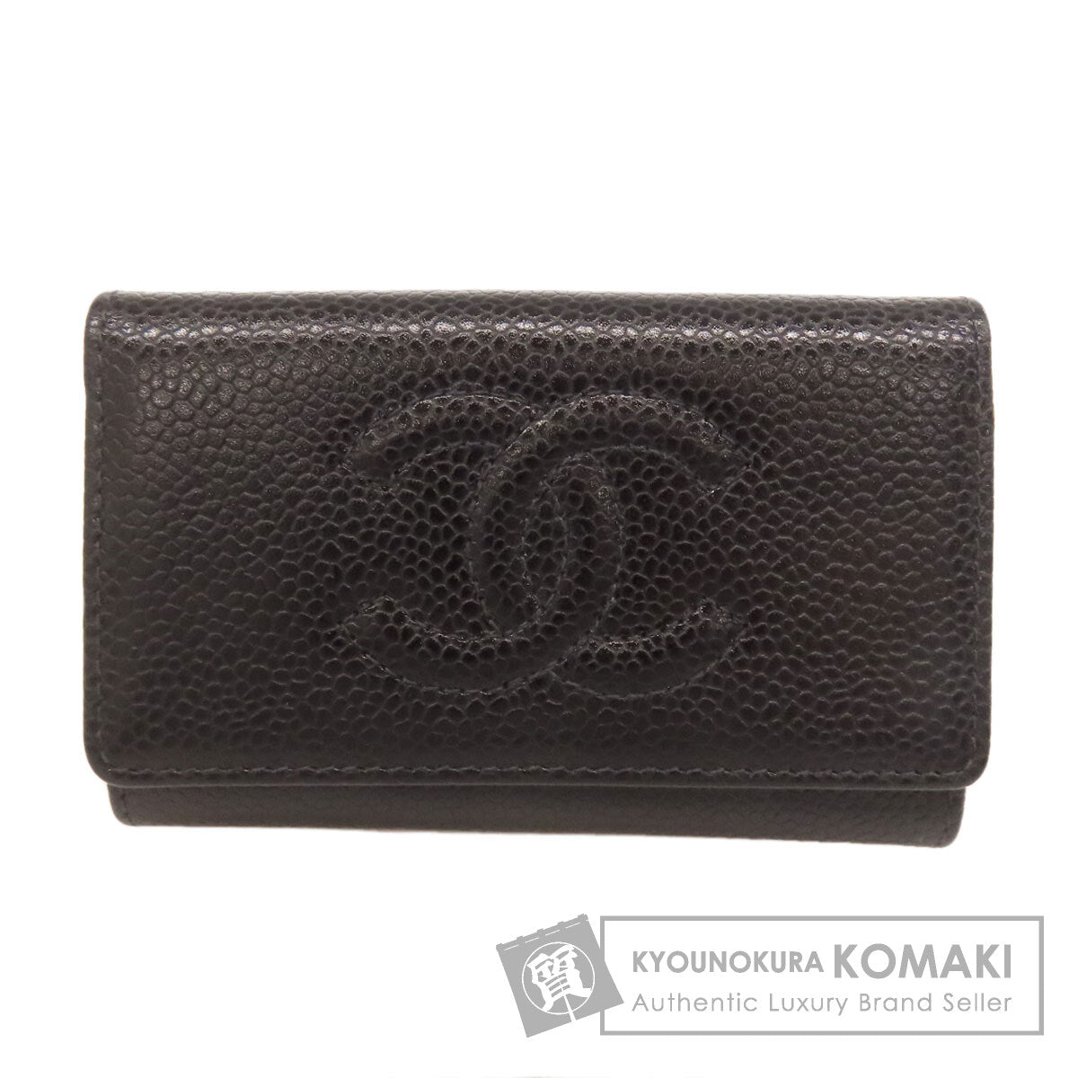 CHANEL COCO Mark GoldHardware key holder Grained Calfskin Skin Ladies [Used]