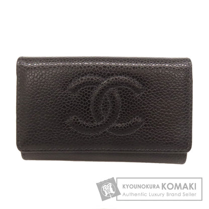 CHANEL COCO Mark GoldHardware key holder Grained Calfskin Skin Ladies [Used]