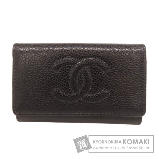 CHANEL COCO Mark GoldHardware key holder Grained Calfskin Skin Ladies [Used]