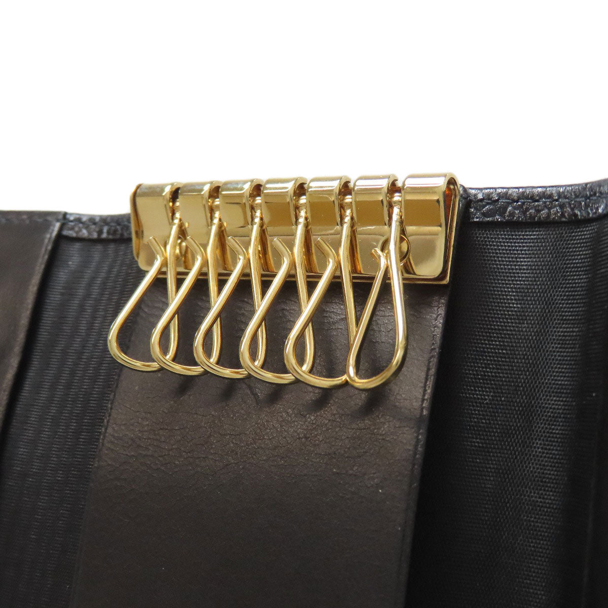 CHANEL COCO Mark GoldHardware key holder Grained Calfskin Skin Ladies [Used]