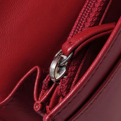 CHANEL Matelasse COCO Mark SilverHardware Long wallet (with coin pocket) Lambskin Ladies [Used]