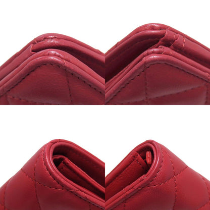 CHANEL Matelasse COCO Mark SilverHardware Long wallet (with coin pocket) Lambskin Ladies [Used]