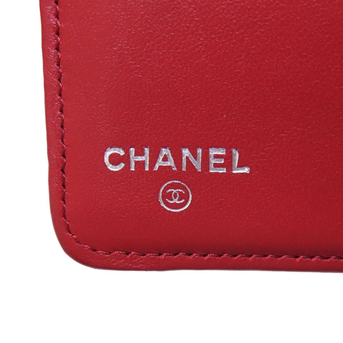 CHANEL Matelasse COCO Mark SilverHardware Long wallet (with coin pocket) Lambskin Ladies [Used]