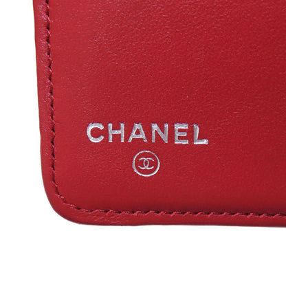 CHANEL Matelasse COCO Mark SilverHardware Long wallet (with coin pocket) Lambskin Ladies [Used]