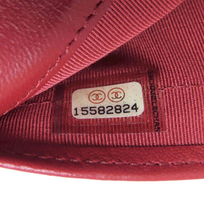 CHANEL Matelasse COCO Mark SilverHardware Long wallet (with coin pocket) Lambskin Ladies [Used]