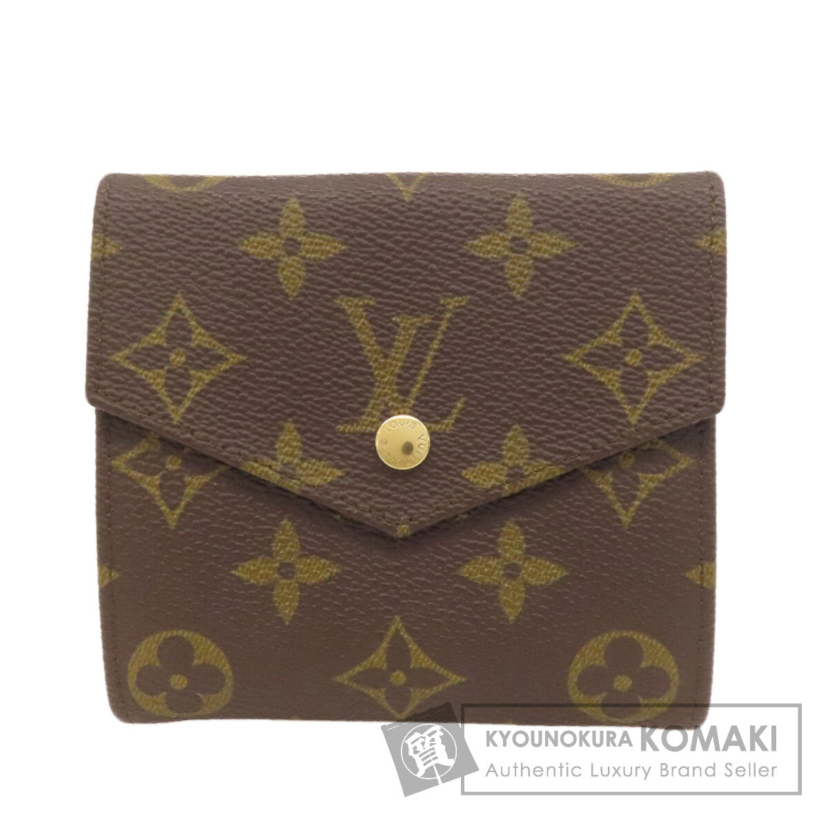 LOUIS VUITTON M61660 Portonet Bie Cult Credit Bifold Wallet with Coin Pocket Monogram canvas Ladies [Used]