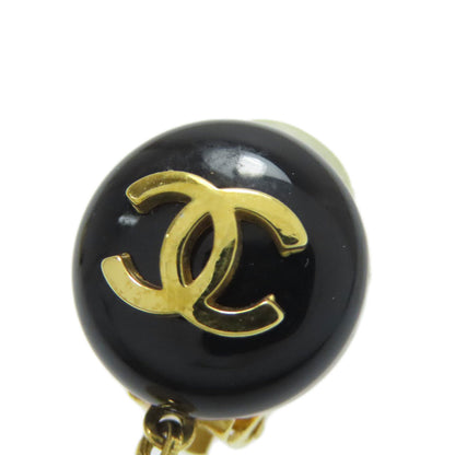 CHANEL COCO Mark Fake Pearl Earring Plastic Gold PlatedLadies [Used]