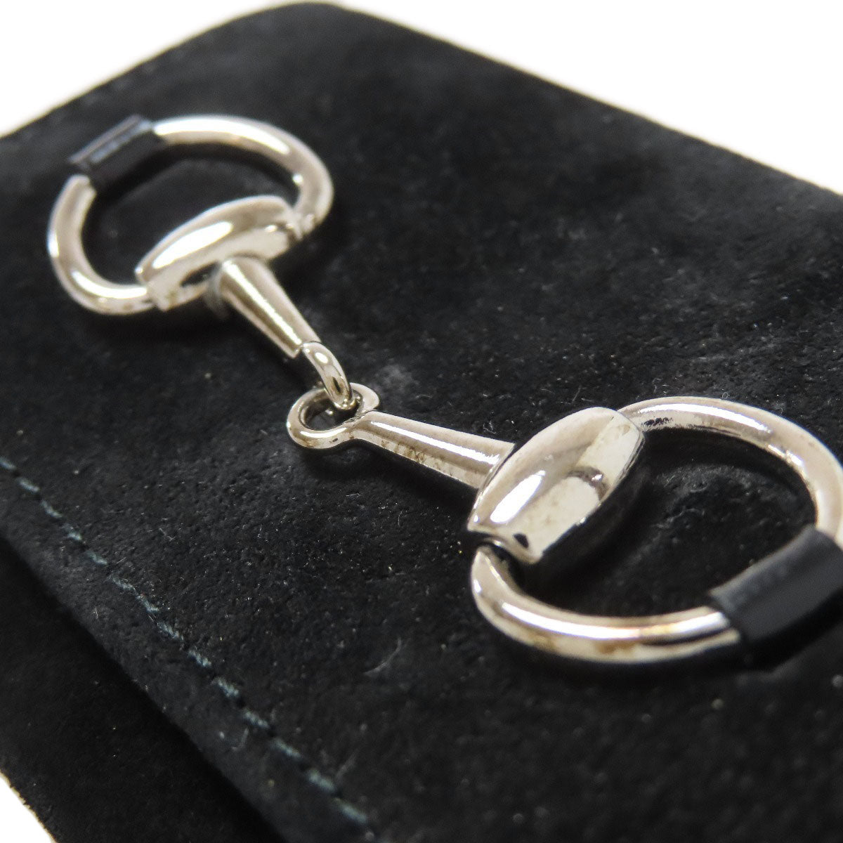 GUCCI 088・0959・810・0 Horsebit key holder Suede Ladies [Used]