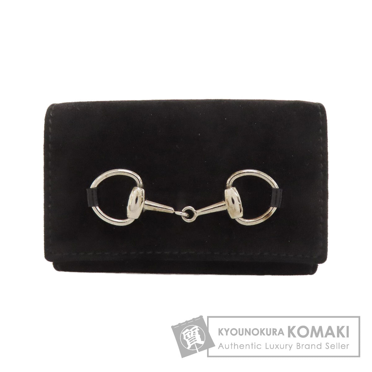 GUCCI 088・0959・810・0 Horsebit key holder Suede Ladies [Used]