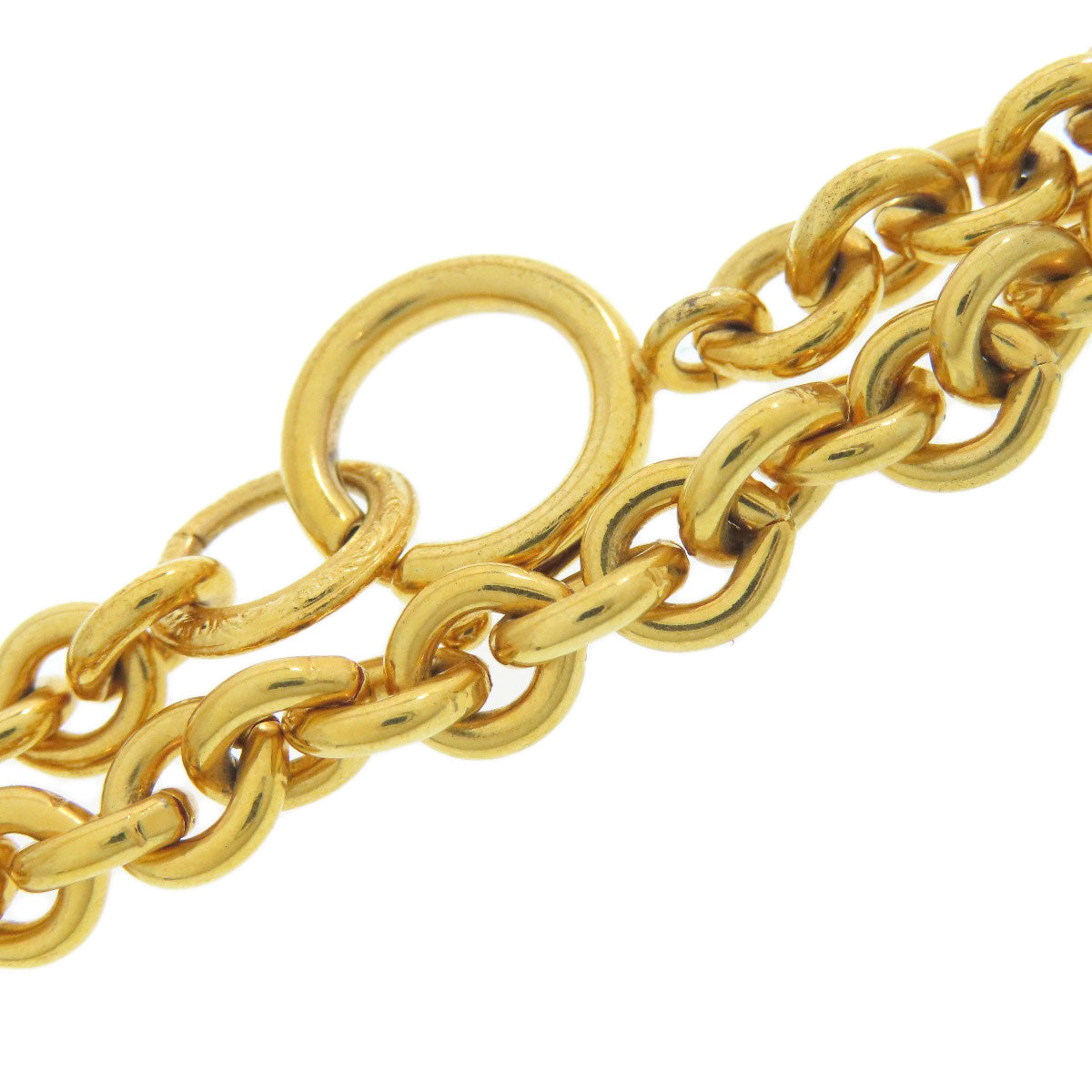 CHANEL Heart COCO Mark Necklace Metal Ladies [Used]