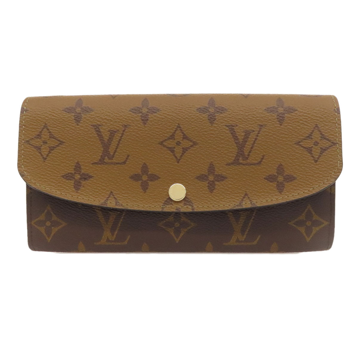 LOUIS VUITTON M82157 Portefeiulle ã» Emily Long wallet (with coin pocket) Monogram reverse Ladies [Used]