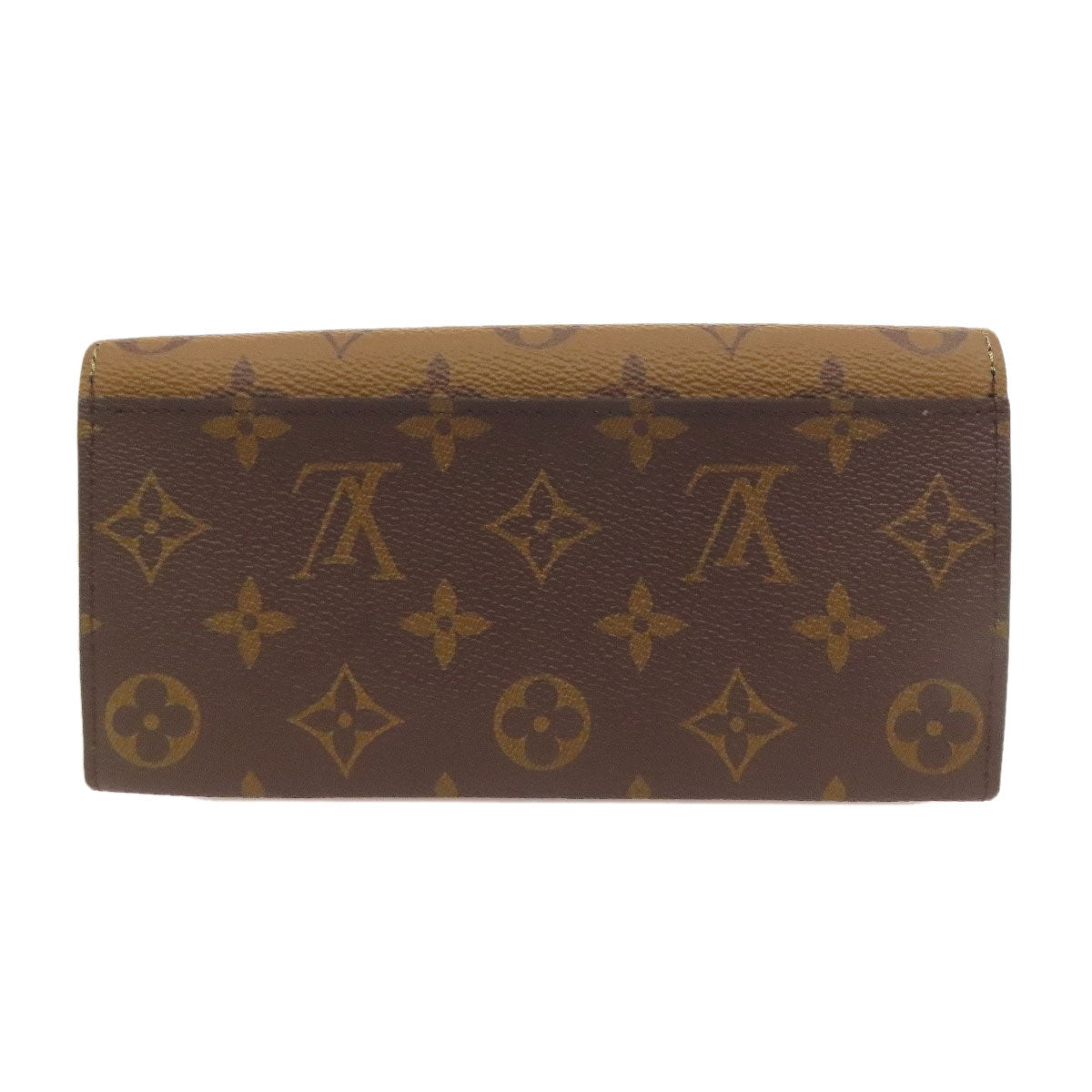 LOUIS VUITTON M82157 Portefeiulle ã» Emily Long wallet (with coin pocket) Monogram reverse Ladies [Used]